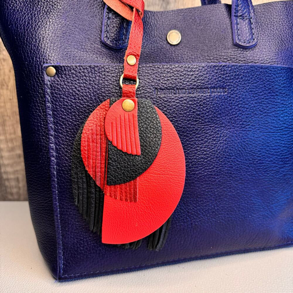 Portland Leather Picasso Tassel Bag Charm POISON Picasso Tassel Boho Bag Charm